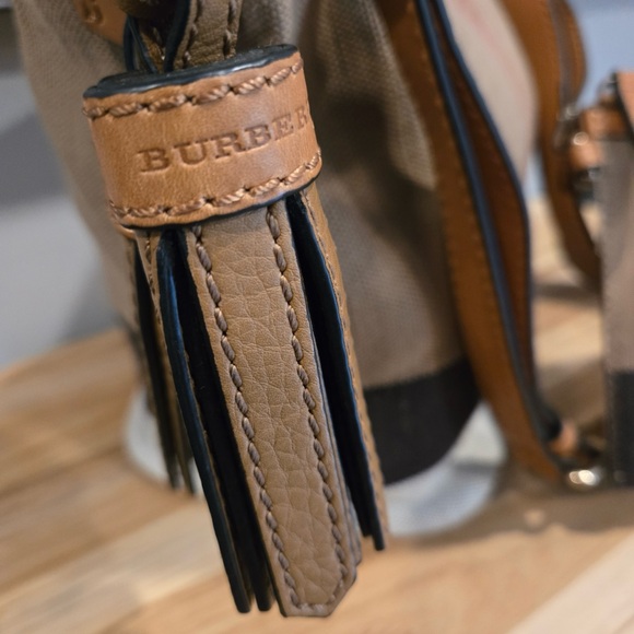 Burberry Canvas Mega Check Mini Ashby Hobo Crossbody - Picture 3 of 15